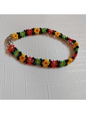 Vintage Daisy Chain Beaded Bracelet Small Wrist